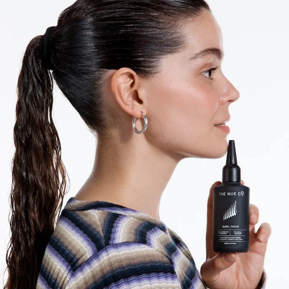 THE NUE COMPANY SUPA THICK SCALP SERUM THINNING HAIR LINE THICKER FULLER HAIR